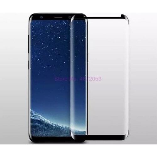 1000pcs 3D Curved Full Cover Screen Protector for Samsung Galaxy S8 9 Plus Note8 Tempered Glass Protective Film