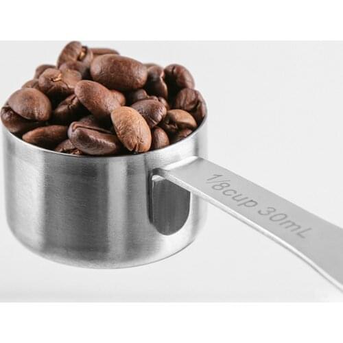 30ml Coffee Scoop Polished Surface Food Grade 304 Stainless Steel Coffee Measuring Spoon for Bar