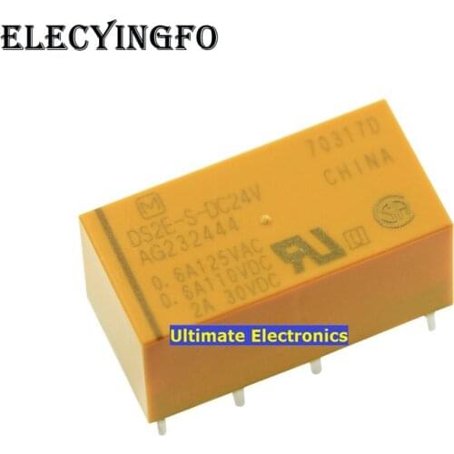 5pcs relay DS2E-S-DC24V DS2E-S-24V 24VDC
