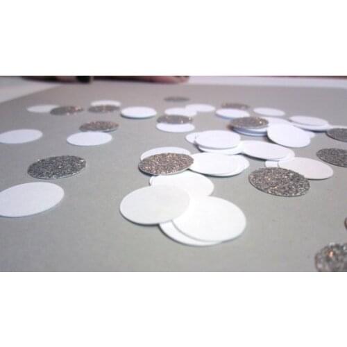 White and Silver Confetti, Winter Wonderland, White Confetti, Silver Glitter Confetticf001