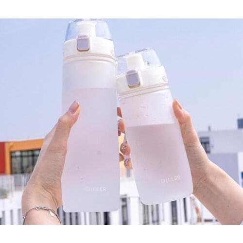 Outdoor sports 550ml/750ml Gym Drinking Bottle Large Capacity BPA Free Pressed-Open Couple Sport Water Bottle for Outdoor