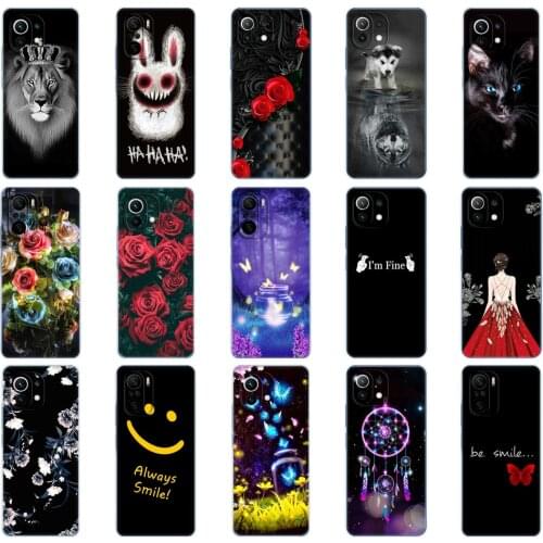 For xiaomi Mi 11 | Mi 11 Lite 5G | Mi 11i | Mi11 Lite 4G Case Back Cover For xiaomi11 i Phone Case On Xiomi Mi11Lite Silicon