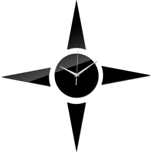 Hot sale mirror stickers diy wall clock Home Decor living room clocks modern sofa background Furniture Sticker