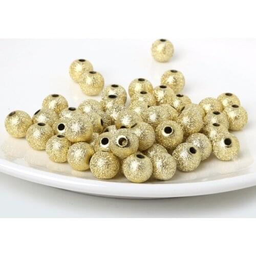 6/8/10/12mm Acrylic Plastic Round Ball Spacer Beads Charms For Jewelry Making Craft DIY Bracelet Children Gift Handcraft