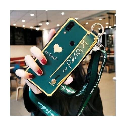 Meizu Note 9 case silicone luxury Chinese style with wrist strap lanyard phone case for meizu m9 note cover case fundas coque