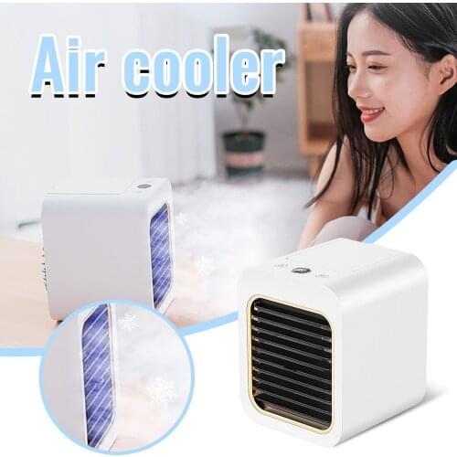 Mini Usb Air Cooler Fan Portable Air Conditioner Humidifier Purifier Desktop Air Cooler Silent Spray Fan For Office#db4