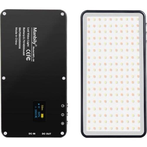 On Camera LED Video Fill Light Photo Studio Vlog Continues Lighting for Zhiyun Smooth 4 DJI Osmo Pocket Canon DSLR Cameras