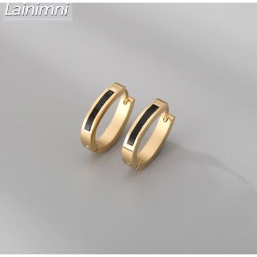 New 2 Color Classic 316L Stainless Steel Popular Earrings for Women 2021 Fine Fashion Anti Allergy Gold Plated Jewelry