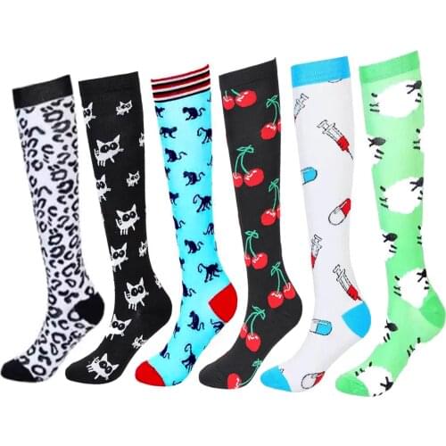New Compression Stockings Circulation Medical Varicose Veins Nursing Sock Graduated Pressure Anti Fatigue Calf Compression Socks