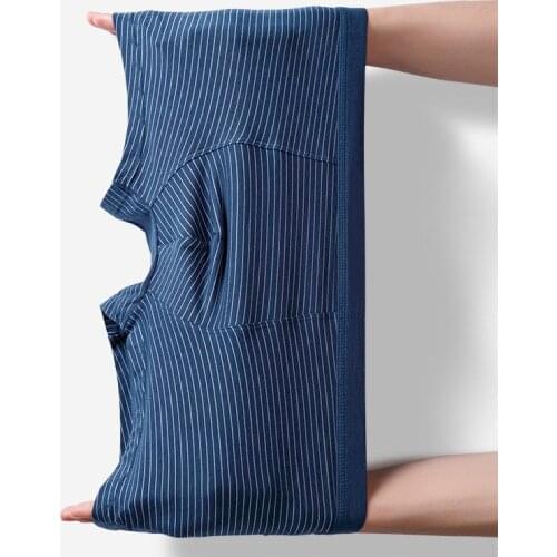 New Mens Boxer Shorts Underwear Business Casual Male Panties Breathable Homme Boxershorts Soft Couple Men Underpants Plus Size