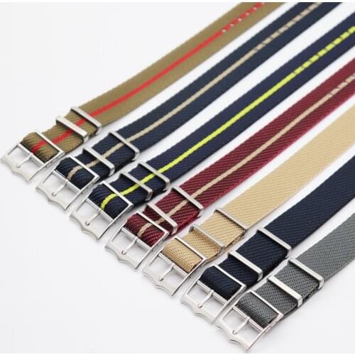 20mm 22mm Nylon Nato for Tudor Adjustable Zulu Military Striped Generic Watchband Belt Replacement for Men Women