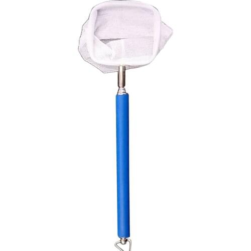 3D Mini Stainless Steel Adjustable Aquarium Catch Net Shrimp Scoop Fish Scoop Round Square Pocket Shrimp Catch Nets Fishing