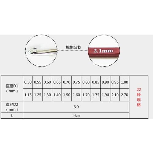 SKC Crochet Hooks Needles Stitches Knitting Craft Case Crochet agulha set Weaving Sewing Tools0.5mm 0.6mm 0.7mm 0.8mm 0.9mm 1.0m