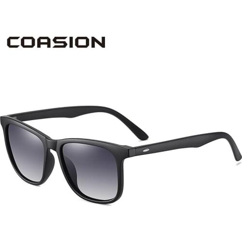 COASION Retro Square Frame Sunglasses Men Polarized 2020 Women Brand Designer Glasses for Driving Male zonnebril heren CA1728A