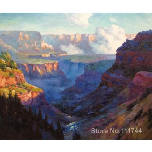 Modern art Landscape Looking Across the Grand Canyon Edward Henry Potthast painting for sale High quality Hand painted