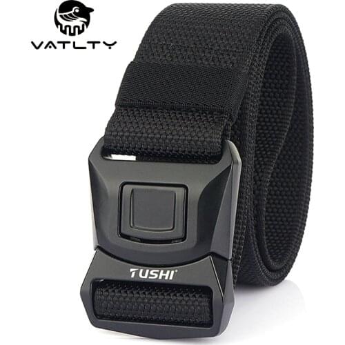 VATLTY 3.8cm/4.3cm/5.0cm Tactical Belt Rust-Proof Metal Buckle 1200D Strong Real Nylon Military Army Belt Hunting Accessories