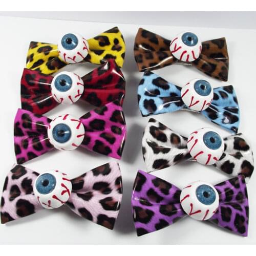 Kawaii Women Hair Clip Demon Eye Ball Bow-knot Hair Clip Punk Cool Harajuku Eyes Bow BB Clip Hair Accessories Cute Head Jewelry