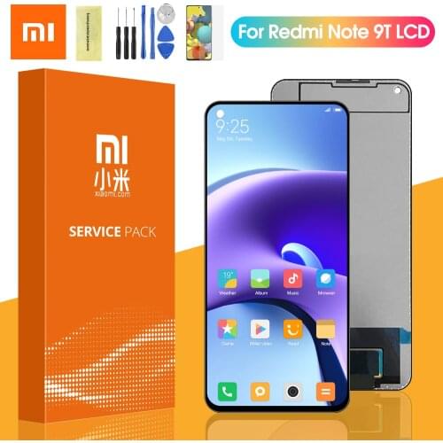 6.53" Original Black For Xiaomi Redmi Note 9T LCD Display Touch Screen Digitizer Assembly For Redmi Note9T J22 LCD