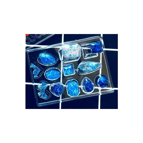 1=12pcs Geometry necklace earrings Pendant silicone Mold Resin Silicone Moulds handmade tool jewelry finding make molds