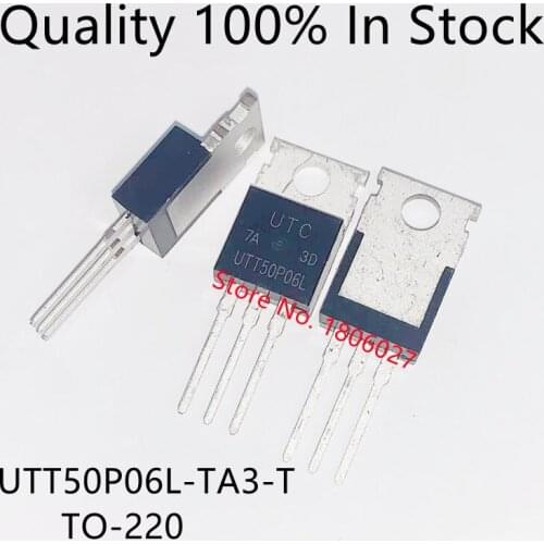 10pcs/lot UTT50P06L-TA3-T TO-220P tube-60V-50AMOS field effect tube