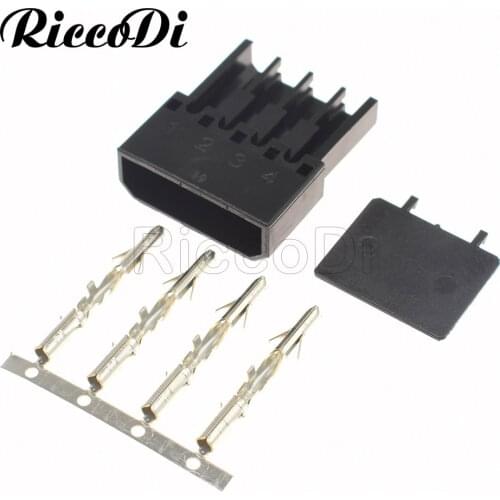 10-100Kts Molex 5.08mm Pitch Black 4Pin IDE Female one-piece Nylon Shell Plug 4PIn Power Connector With Terminals