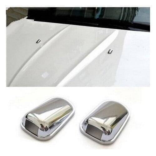 Car styling ABS chrome water spray nozzle spray paillette decoration cover case for Ford Focus 2 Focus 3 Kuga Ecosport Fiesta