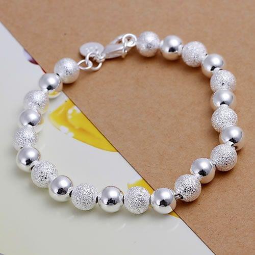 Free shipping jewelry silver plated jewelry bracelet fine fashion beads bracelet top quality wholesale and retail SMTH084