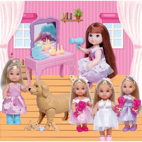 Kids toys Doll series girl princess toy gift box cute pet simulation play house toy girls playset clothing for dolls