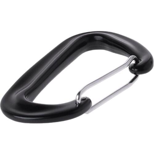 Aviation Aluminum D Shape Carabiner 12KN Hammock Safety Clasp Climbing Buckle U2JB