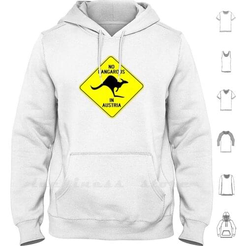 No In Austria Hoodies Long Sleeve Australia Aussie Funny Aussie Jokes Animals Silly Humor Austria Or