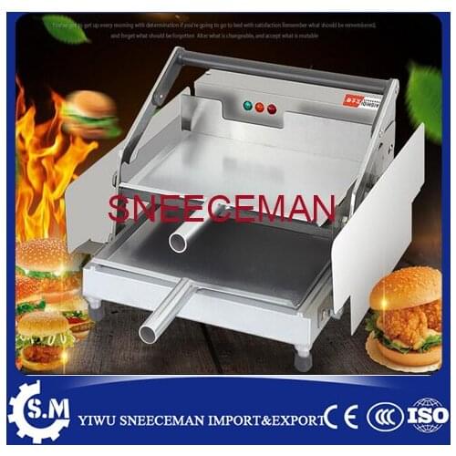 One layer can make 4pcs hamburger total 8 hamburgers one time commercial double layer electric hamburger making machine