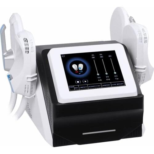 Portable EMslim Machine 4 handles Muscle Stimulation Burn Fat Electromagnetic Body Shaping Beauty Instrument