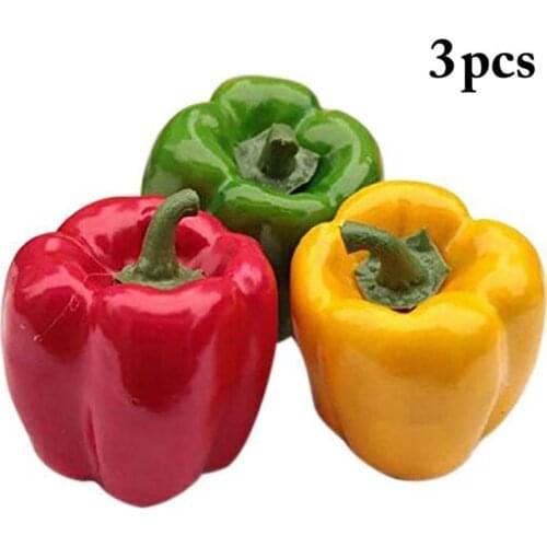 Realistic Artificial Imitated Chili Peppers Vegetables Decoration Restaurants photography Props For Children Pretend Toy