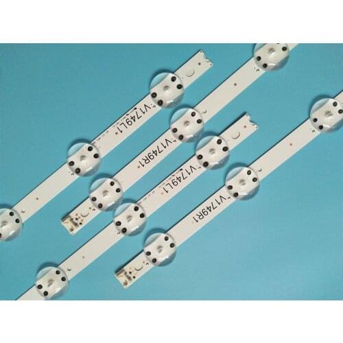 LED TV Illumination Part Replacement For LG 49UJ651T-DA 49UJ639V-ZE 49UJ651V-ZA LED Bar Backlight Strip Line Ruler V1749L1 2862A