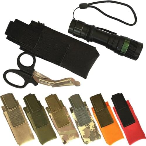 Tactical Medical EMS EMT case bag pouch Flashlight Knife Molle Attach emergent Tool holster Fire scissor Paramedic shear rescue