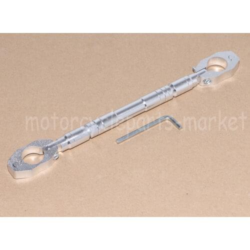 Universal Silver 7/8" 22mm CNC Aluminum Motorcycle Handlebar Cross Bar Foldable Flexible Handle Bar Steering Wheel Strengthen