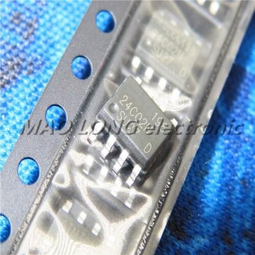 10PCS/LOT AT24C02 SOP8 AT24C02N SOP AT24C02 SMD AT24C02-10SU-2.7 new and original IC In Stock