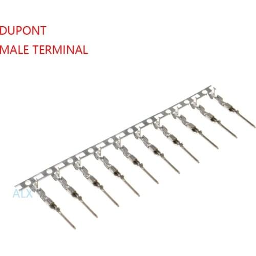 100pcs dupont reed DUPONT housing male terminal FOR 2.54MM PITCH dupont CONNECTOR FOR JUMPER WIRE CABLE Pins Crimp