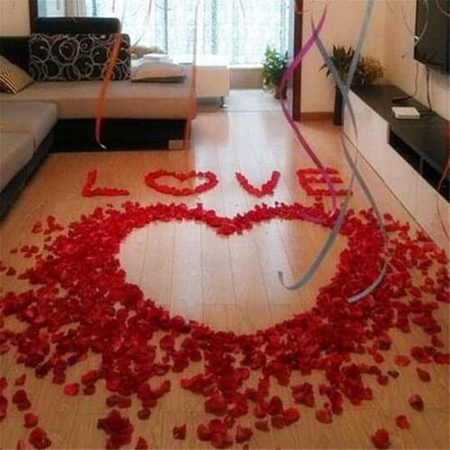 1000pcs/Lot 4.5*4.5CM Silk Rose Petals for Wedding Decoration Romantic Artificial Rose Flower 20 Colors Wedding Accessories