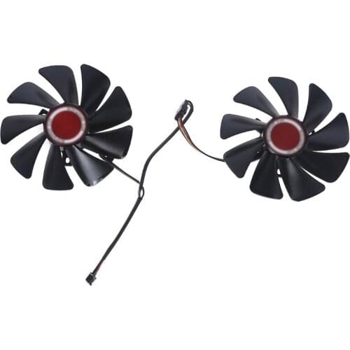 2PC FDC10U12S9-C 4Pin Graphic Card Cooling VGA Fan for XFX RX580 588 12V 0.45A