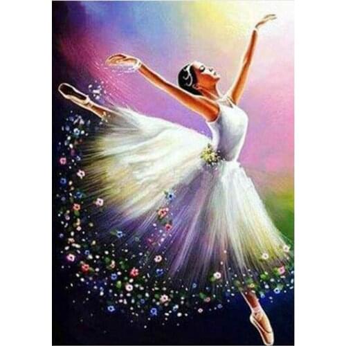 New Full Square 5D Diy Diamond Painting Crystal girl dancer Diamond Embroidery Sale Cross Stitch Rhinestone Diamond Mosaic FG950