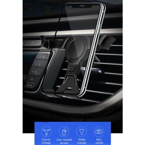 Phone bracket For Phone In Car Air Vent Mount Stand No Magnetic Mobile Phone Holder Universal Gravity Smartphone Cell Support