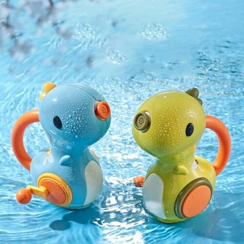 Bath Toys Bathtub Dinosaur Toy with Switchable Water Outlet Modes Spray Sprinkler Pool Bathtime Games Birthday Gifts