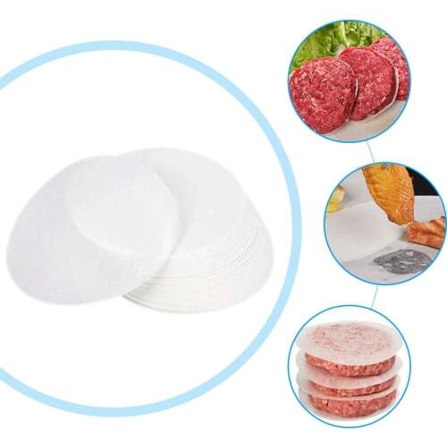 100pcs Round Hamburger Oil Blotting Paper Bbq Grill Paper Absorbing Sheet Non-stick Easy To Take For Kitchen Supplies