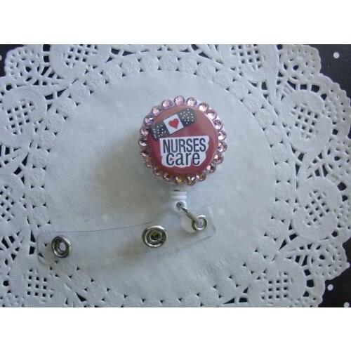 Nurse Care Retractable Medical id badge reel 10pcs/lot