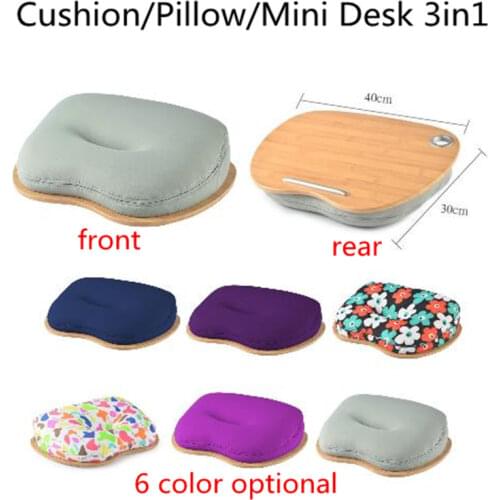 Laptop Table/Tray Mini Desk for Pad/Phone/Book Protable Office Lunch Break Pillow Laptop Picnic/Camping Table Car Seat Cushion