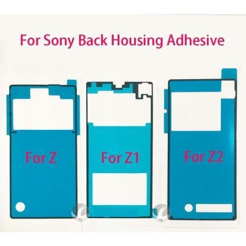 5pcs / Lot Back Cover Sticker For Sony Xperia Z Z1 Z2 Z3 Plus Z4 Z5 Mini Compact Z5 Premium Back Housing Adhesive