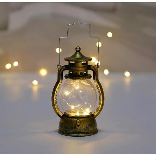 Retro Night Light Led Oil Lamp Energy-Saving Holiday Desktop Hanging Bar Mini Night Light Home Party Decor Retro Lamp Lantern