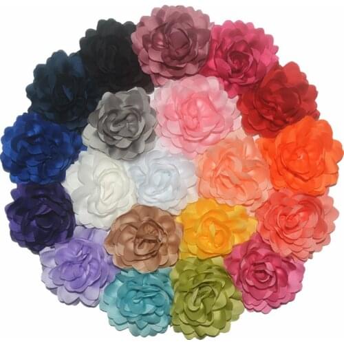 New 3.2" Chiffon Flower,DIY Chiffon Puffy Flowers DIY Hair Flower for Hair Accessories Cheap Flowers Girls Headwear 60pc/lot