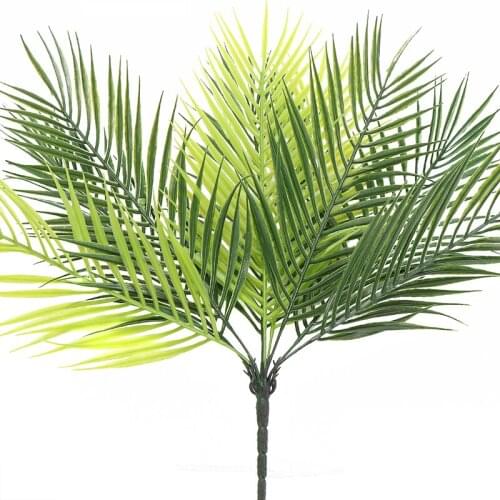 Green Plastic Fern Plant Artificial 9Heads Boston Fern Leaves Scattered Tail Sunflower Leaves Bunch For Home Garden DIY Decor